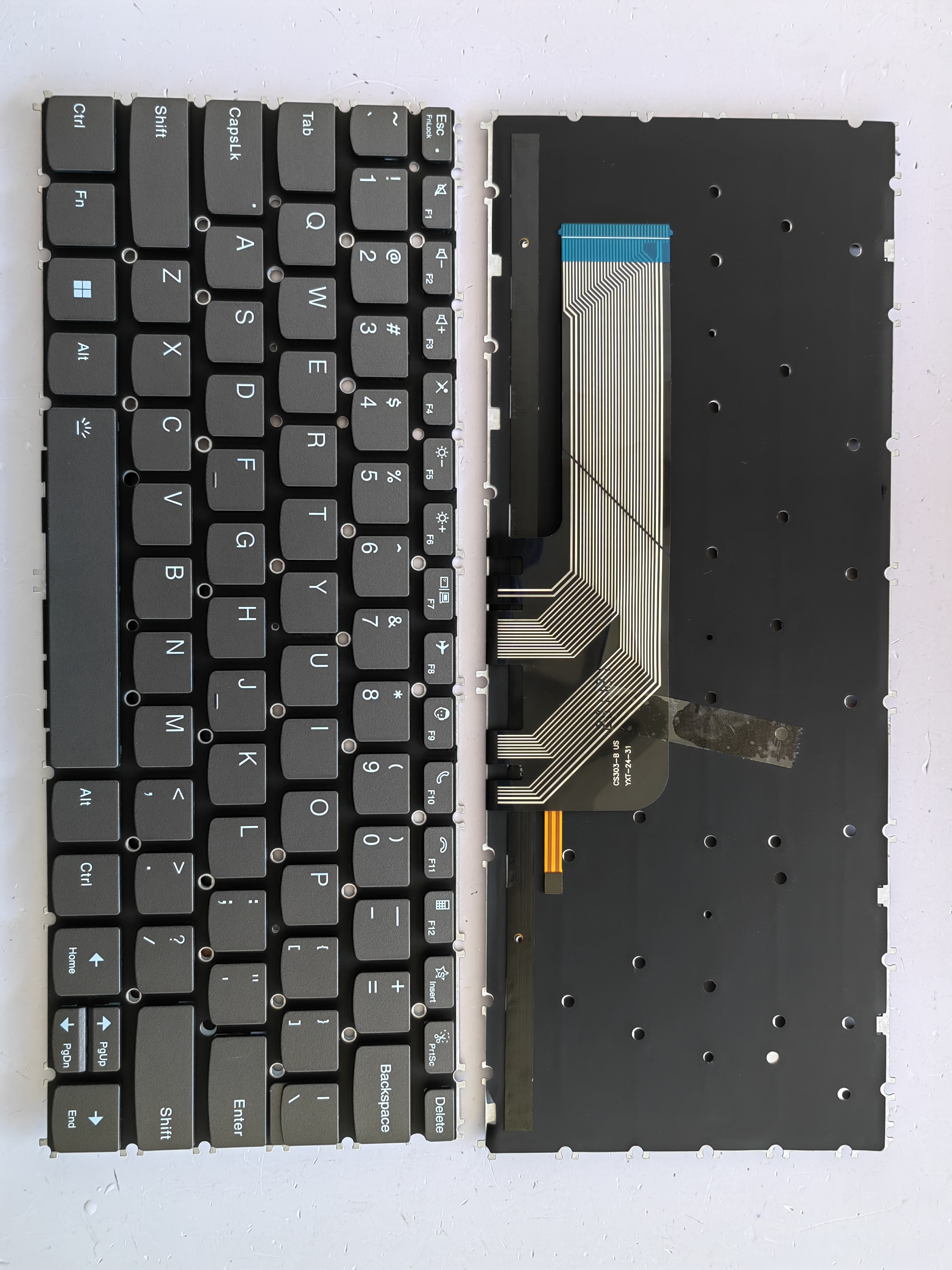 Picture of New Replacement Laptop Keyboard For LENOVO 13X 13s g2 phone print/Yoga Pro 13S ITL 2021 Grey Backlit (OEM) US Layout